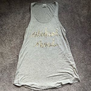 “Weekend mood” tank top